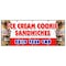 Signmission ICE CREAM COOKIE SANDWICHES BUILD YOUR OWN BANNER SIGN sundae soda B-120 Ice Cream Cookie Sandwic - alternate 1